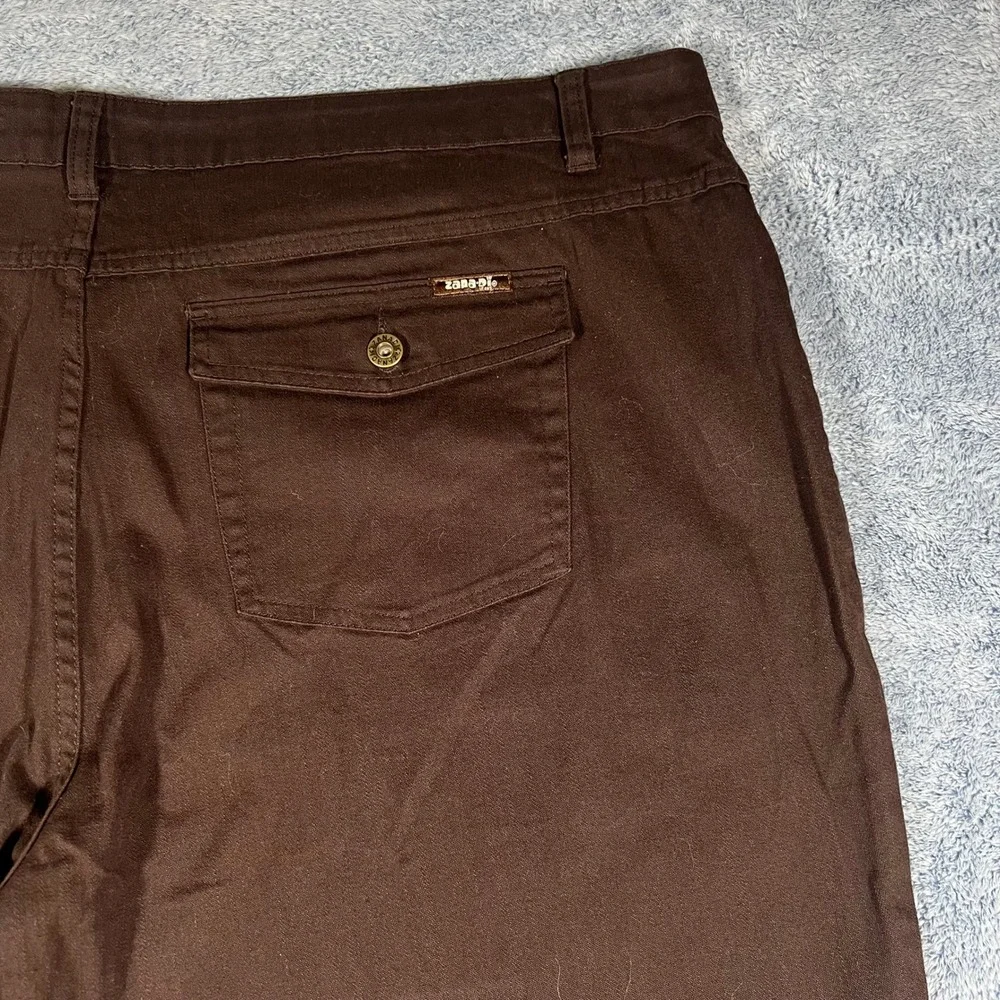Zana-Di Jeans Brown Wide‎ Leg Trousers High Rise Stretch Jeans Size 26